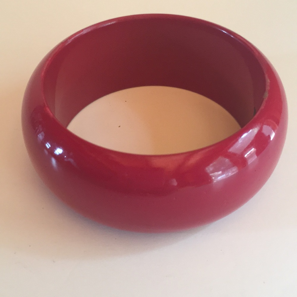 Vintage red bangle bracelet